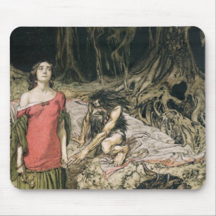 Mousepad Arthur Rackham a corte de Grimhilde, a traça
