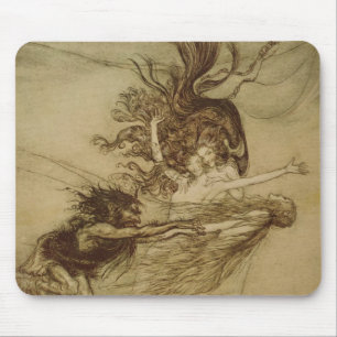 Mousepad Arthur Rackham   o Rhinemaidens que amola Alberich