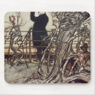Mousepad Arthur Rackham os jardins de Kensington está em
