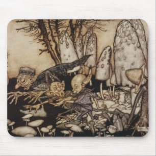 Mousepad Arthur Rackham   Peter Pan em jardins de
