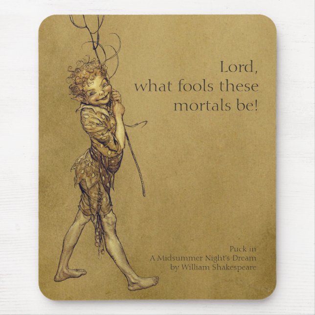 Mousepad Arthur Rackham Puck Lord o que tolera CC0053 (Frente)