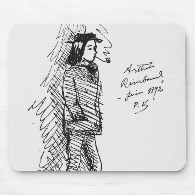 Mousepad Arthur Rimbaud junho de 1872 (Frente)