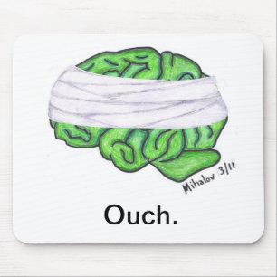 Mousepad Artigo da consciência da lesão cerebral