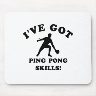 Mousepad artigos do presente da habilidade do pong do