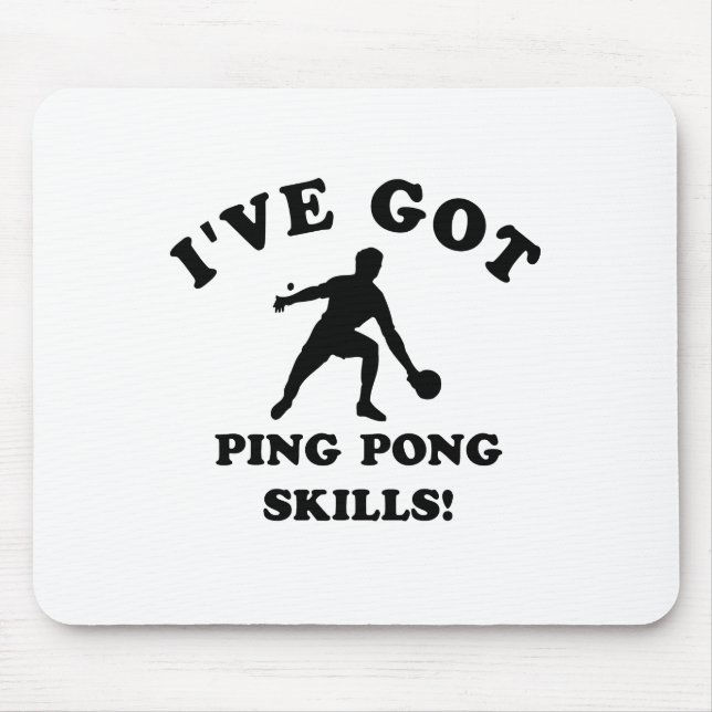 Mousepad artigos do presente da habilidade do pong do (Frente)