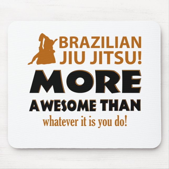 Mousepad Artigos do presente das artes marciais de Jiu (Frente)