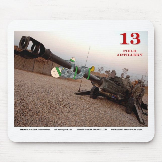 Mousepad Artilharia de exército de campanha! (Frente)