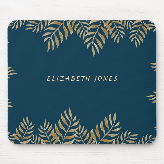 Mousepad Artista de Maquiagem Tropical Elegante (Frente)