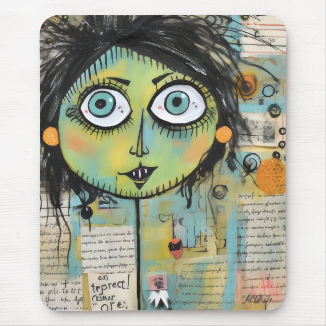 Mousepad ArtLady 15 Encantada e angustiada (Frente)