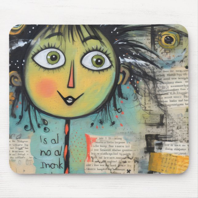 Mousepad ArtLady 17 Encantada e angustiada (Frente)