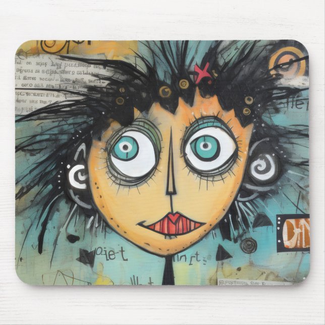 Mousepad ArtLady 21 Encantada e angustiada (Frente)