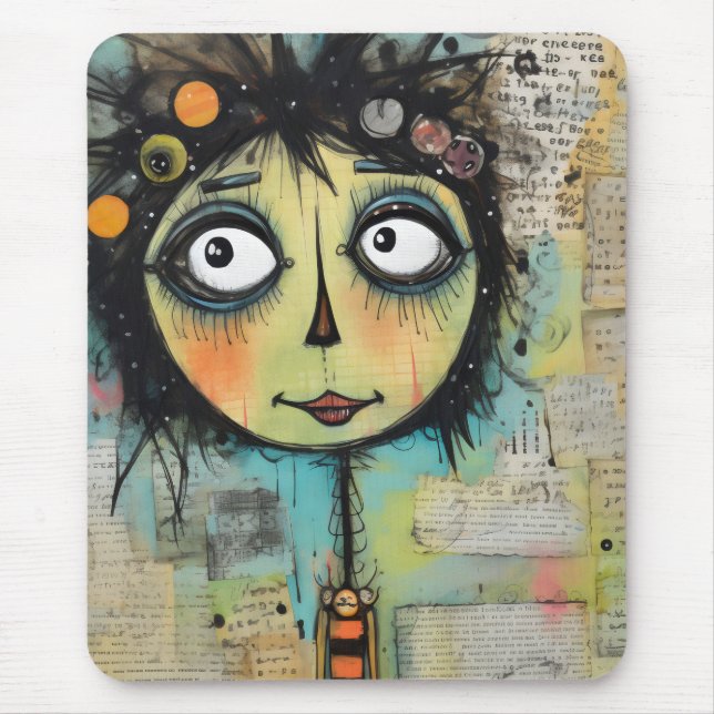 Mousepad ArtLady 22 Encantada e aflita (Frente)