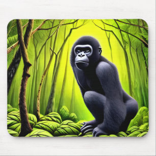 Mousepad Artsy Abstrato Jungle Gorilla