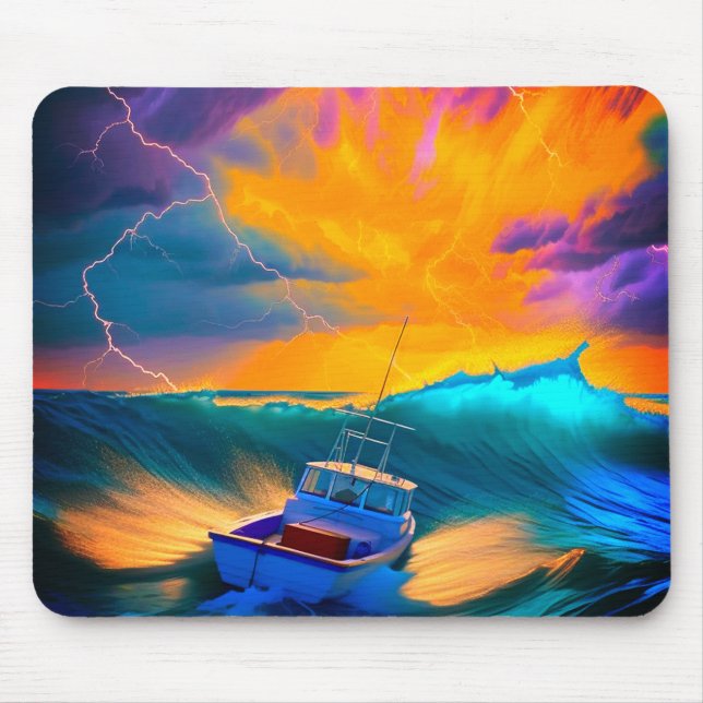 Mousepad Artsy Boat Scene (Frente)