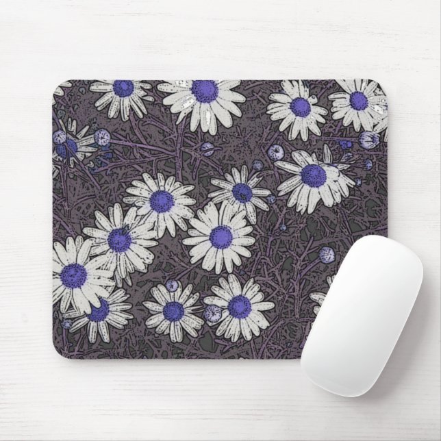 Mousepad Artsy Daisies (Com mouse)