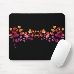 Mousepad Artsy Fiery Petals Impressão Feminina