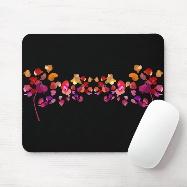 Mousepad Artsy Fiery Petals Impressão Feminina (Com mouse)