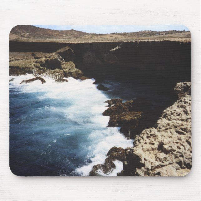 Mousepad Aruba Oceano Piscando Nas Rochas (Frente)