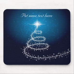 Mousepad Árvore abstrata do White Christmas na