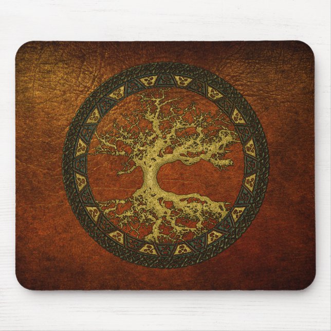 Mousepad Árvore Celta da Vida [Yggdrasil][Antiga] (Frente)