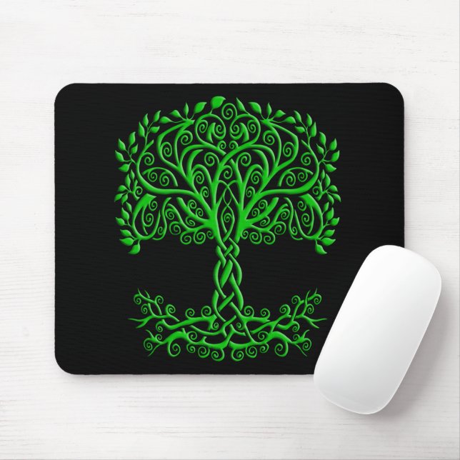 Mousepad Árvore Celta Verde Da Vida (Com mouse)