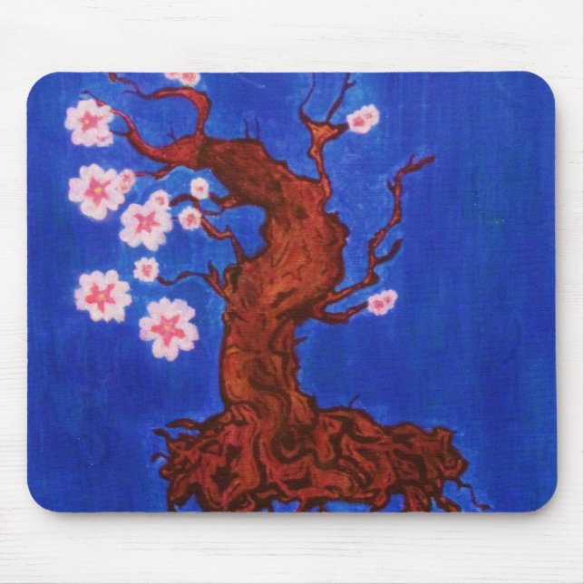 Mousepad Árvore da flor de cerejeira (Frente)