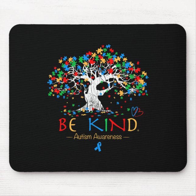 Mousepad Árvore Da Vida Autismo Sensibilização Mês Quebra-c (Frente)