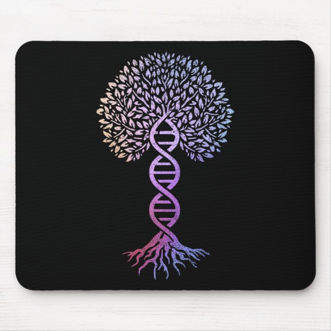 Mousepad Árvore da Vida Dna Science Genetics Earth Day (Frente)