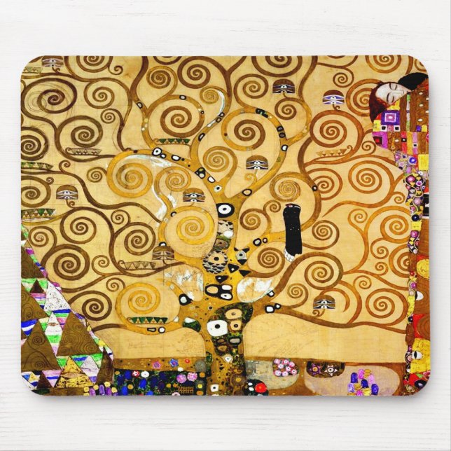 Mousepad Árvore da vida Gustav Klimt Nouveau (Frente)