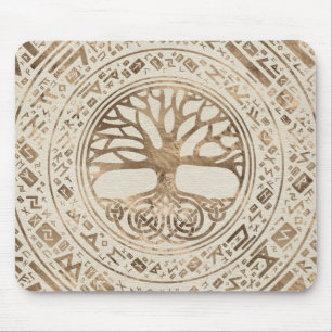 Mousepad Árvore da vida - Padrão Runic de Yggdrasil