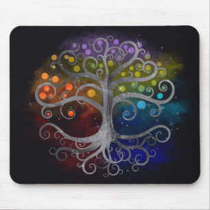 Mousepad Árvore da vida Silver Swirl