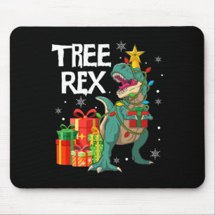 Mousepad Árvore de Natal Dinossauro Rex Réptil Masculino Xm