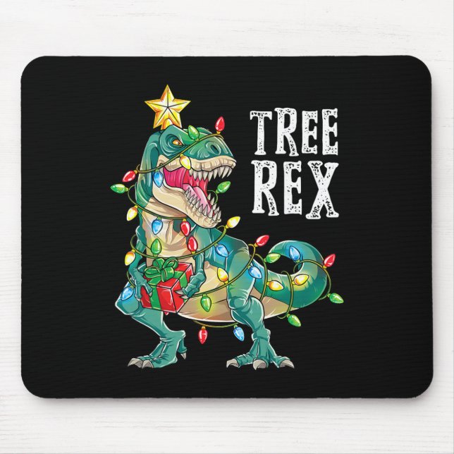 Mousepad Árvore de Natal do Dinossauro do Natal Mais Maravi (Frente)