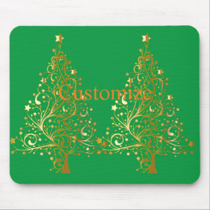 Mousepad Árvore de Natal Dourada do rico Thunder_Cove