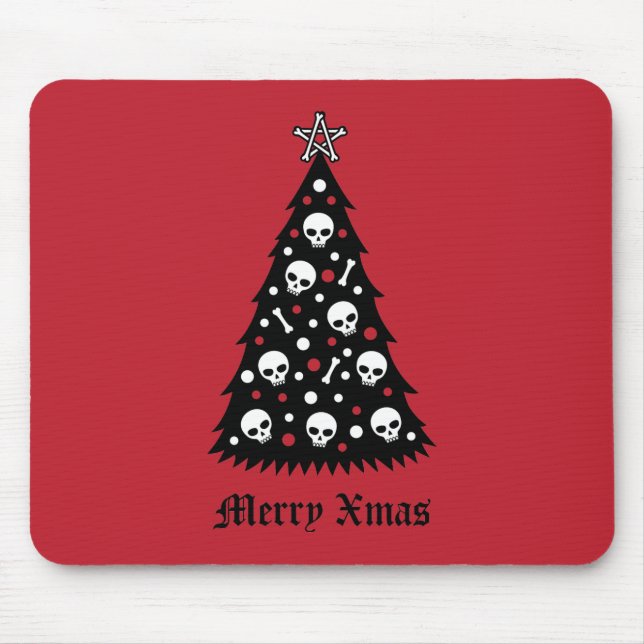Mousepad Árvore de Natal Escuro (Frente)