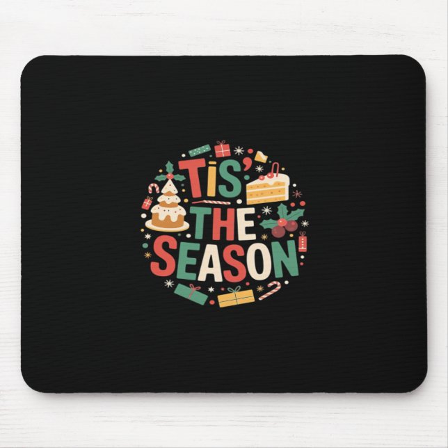 Mousepad Árvore de Natal Fofo - É a Estação (Frente)