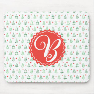 Mousepad Árvore de Natal Vermelha e Verde