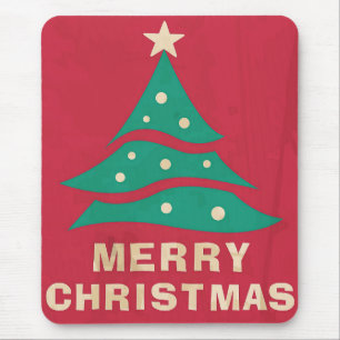 Mousepad Árvore de Retro Feliz Natal