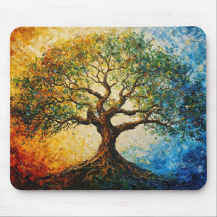 Mousepad Árvore do Conhecimento - Pintura a óleo