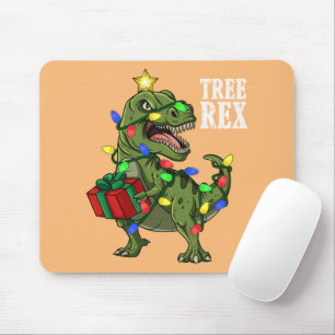 Mousepad Árvore do Dinossauro de Natal Rex Meninas Crianças