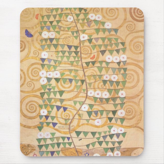 Mousepad Árvore do friso de Gustavo Klimt do tapete do rato (Frente)