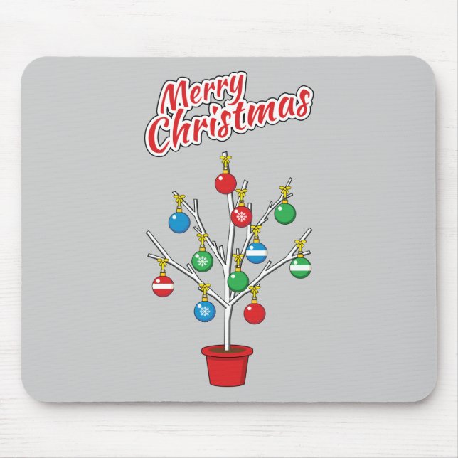 Mousepad Árvore do Ramal de Natal - Feliz Natal (Frente)
