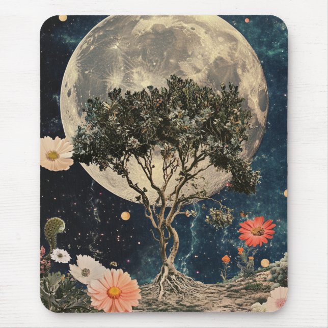 Mousepad Árvore e Brilhantes lunetas (Frente)