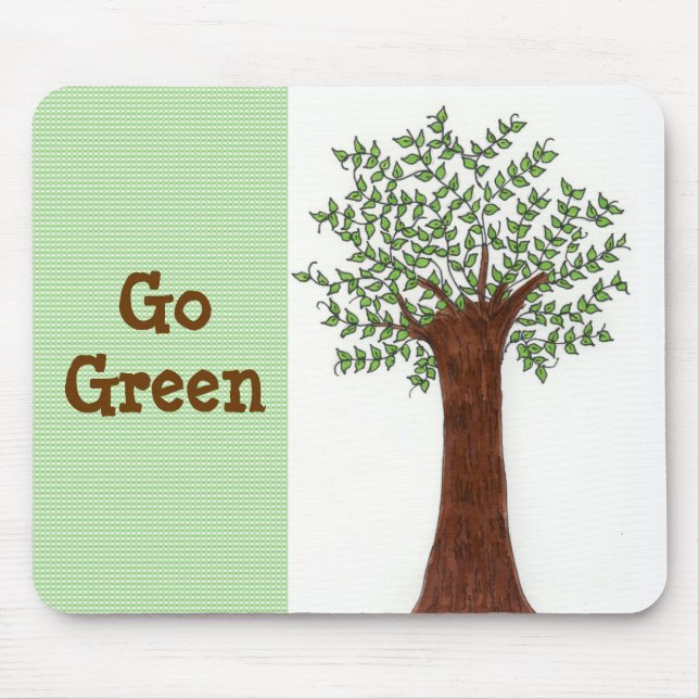 Mousepad Árvore em Crescimento - Vá Verde (Frente)