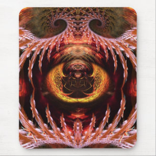 Mousepad Árvore Espiritual Orbe Arte Fractal Fantasia Mouse