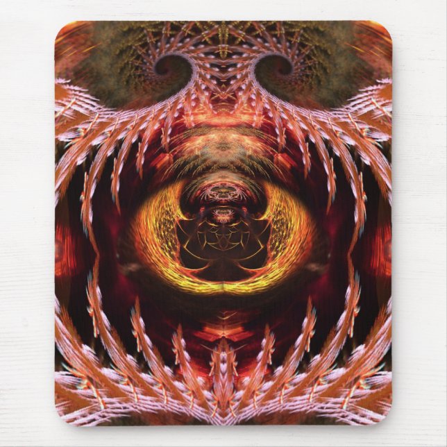Mousepad Árvore Espiritual Orbe Arte Fractal Fantasia Mouse (Frente)