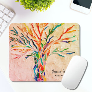 Mousepad Árvore Genealogista da Família Personalizada