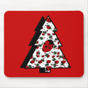 Mousepad Árvore Ladybug de Natal