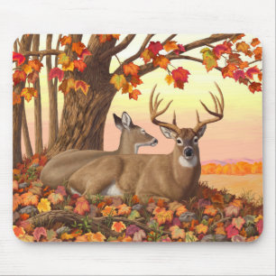 Mousepad Árvore Mapeadora de Outono Branco