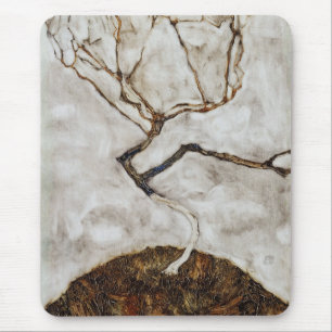 Mousepad Árvore pequena no outono tardio de Egon Schiele